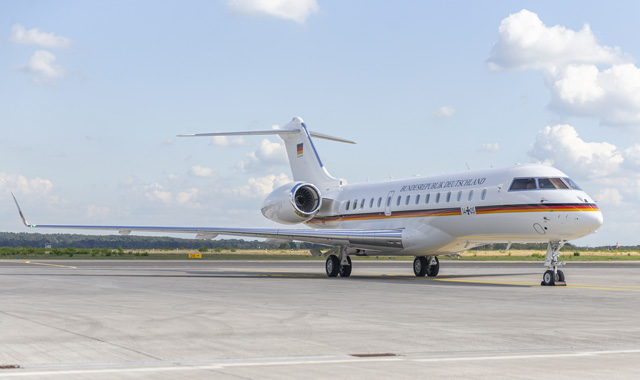 Bombardier Global 6000 der Flugbereitschaft (copyright: Luftwaffentruppenkommando/Ingo Tesche)