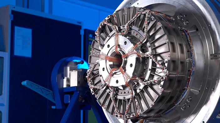 Motor demonstrator for 150 kW electric propulsion unit